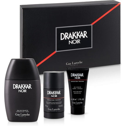 Set cadou parfum, Guy Laroche, Drakkar Noir, negru