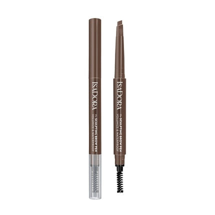 Creion pentru sprâncene Isadora Sculpting Brow Pen cu perie - maro
