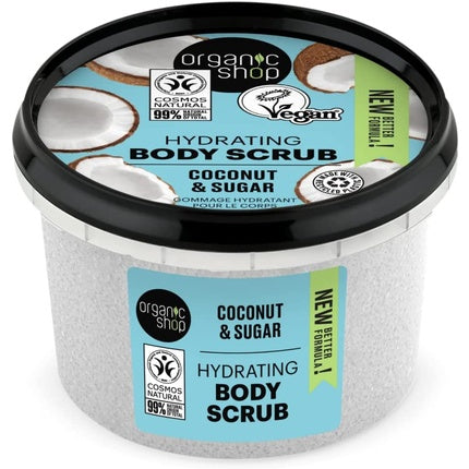 Exfoliant corporal, Organic Shop, cocos, 250ml