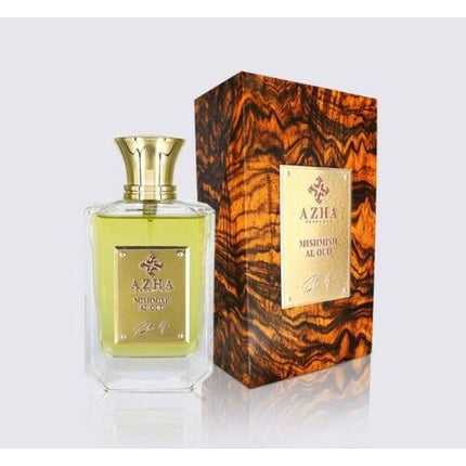 Parfum Azha Mishmish Al Oud, 100ml, sticlă aurie