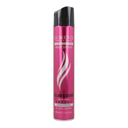 Spray de păr volumizant și fixator Lorenti 400 ml roz