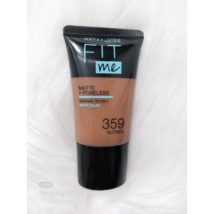 Fond de ten, Maybelline, Fit Me Matte & Poreless, 359 Nutmeg