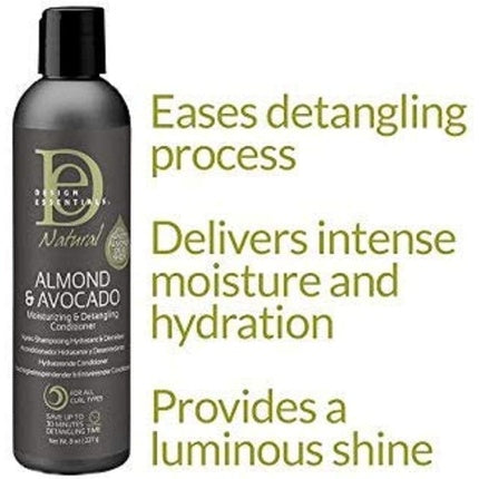 Balsam păr, Design Essentials, Almond & Avocado, gri