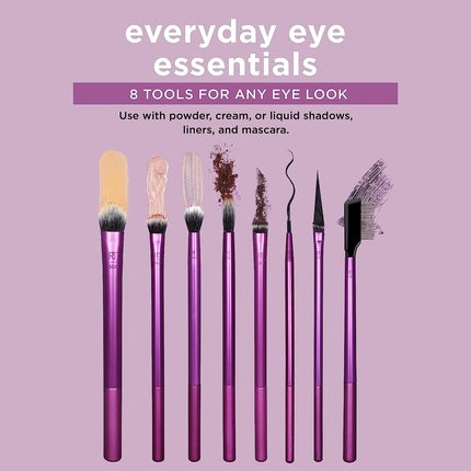 Set Pensa pentru Machiaj Ochi, Real Techniques, Everyday Eye Essentials, 8 bucati