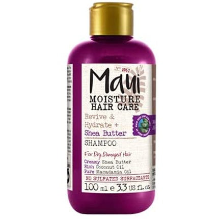 Șampon Travel Maui Moisture Aloe Vera & Shea Butter Reparator pentru păr deteriorat, 330g