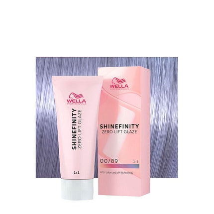 Vopsea de par, Wella, Shinefinity Zero Lift Hair Glaze 00/89, 60ml