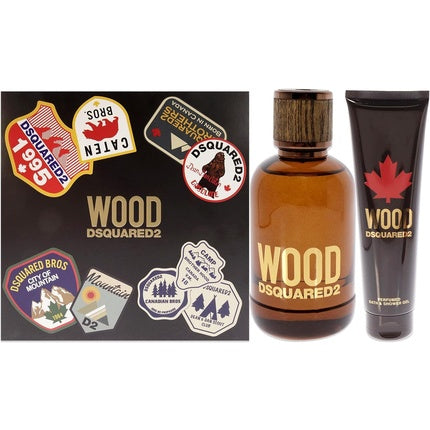 Set cadou parfum bărbătesc, Dsquared2 Wood, 2 piese