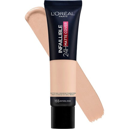Fond de ten, L'Oréal Paris, Infallible Matte Cover 24H, 155 Natural Rosé