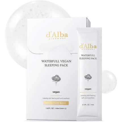 D'Alba Italian White Truffle Waterfull Vegan Sleeping Pack, 80 g