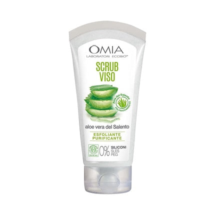 Exfoliant facial Omia, Aloe Vera, tratament peeling 75ml