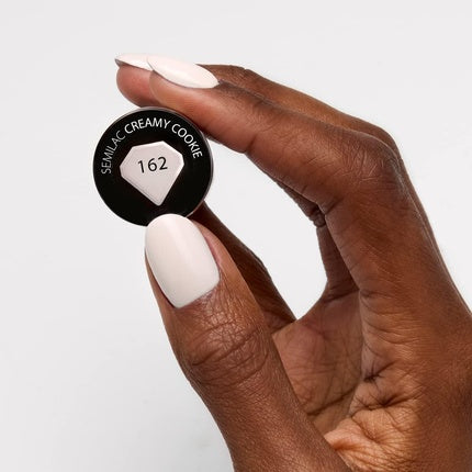 Lac Gel Semilac, Creamy Cookie, nr.162, culoare crem, capacitate 7ml