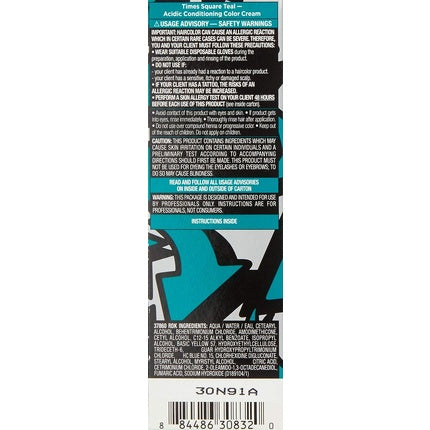 Vopsea de par, Redken, City Beats, teal, 85ml