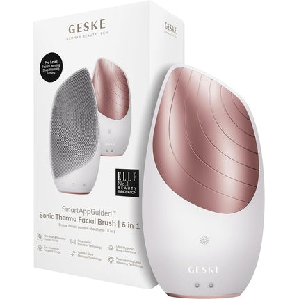 Perie facială, Geske, Sonic Thermo, alb