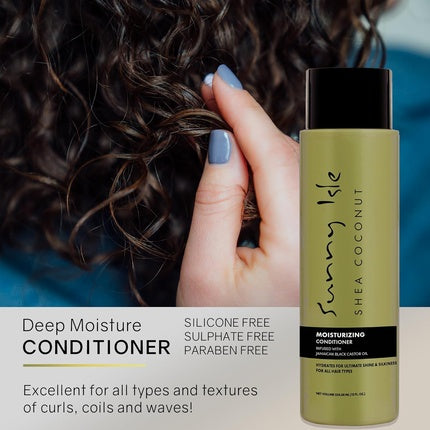 Condiționar Hidratant Sunny Isle Shea Coconut cu Ulei de Cocos Jamaican Black, 371 g