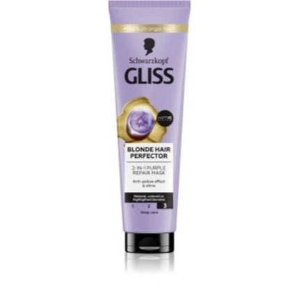 Condiționator Schwarzkopf GLISS Blonde Hair Perfector, Anti-galben, Violet, 150 ml