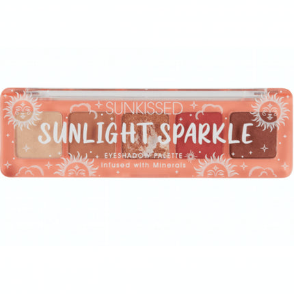 Set ochiuri Sunkissed Sunlight Sparkle, 5 nuanțe, ambalaj transparent cu design solar