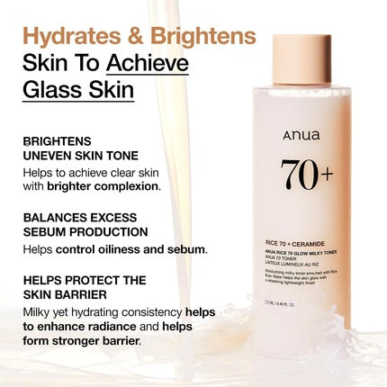 Spray facial, Anua, Rice 70, alb, 320g