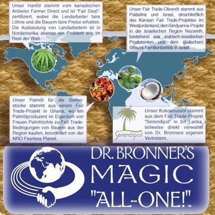 Săpun lichid Dr. Bronner's Magic Soap, Almond, 944ml, Bio, Vegan