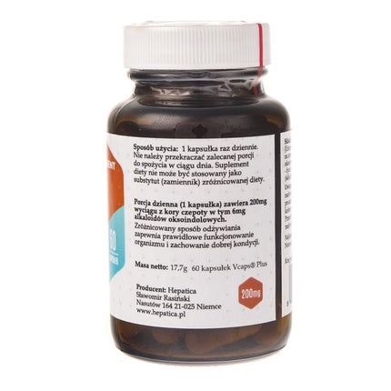 Supliment dietetic Hepatica Vilcacora Cat's Claw, 60 capsule