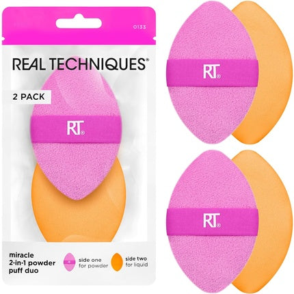 Burete machiaj, Real Techniques, Miracle 2-in-1 cu bandă elastică