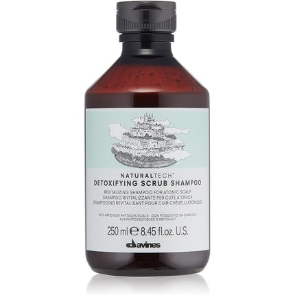 Șampon scrub Davines Natural Tech Detoxifying, scalp atonic, 250ml