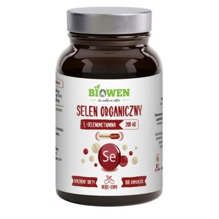 Supliment Selen Organic, Biowen, L-Selenometionină, 100 Capsule