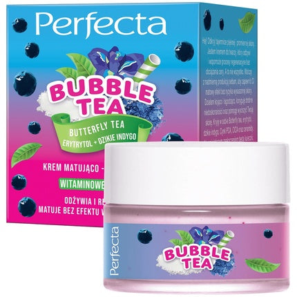 Cremă matifiantă și regenerantă Perfecta Bubble Tea, 50 ml