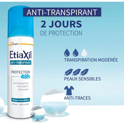 Etiaxil Deodorant și Anti-transpirant Aerosol 48h