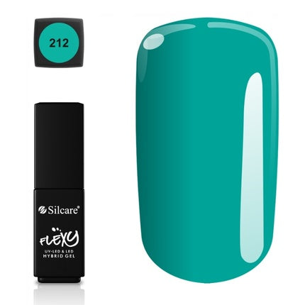Lac de unghii Silcare Flexy Gel 212, turcoaz