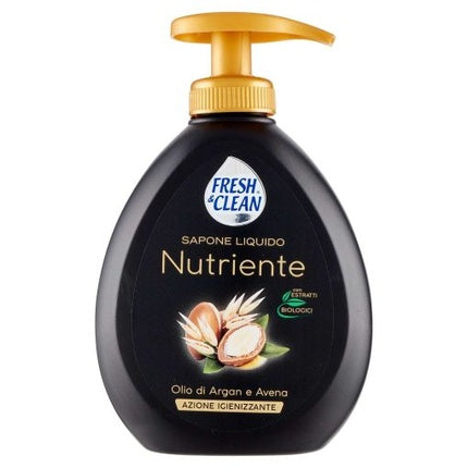 Săpun lichid hrănitor Fresh & Clean cu ulei de argan și ovăz, 300 ml