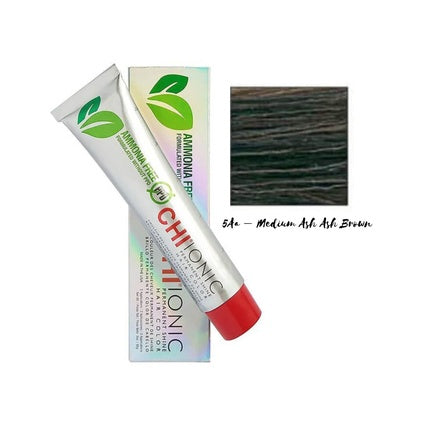 Tub vopsea de păr CHI, 3 oz, Medium Ash Brown, fără amoniac