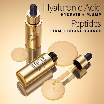 Serum Hidratant Estée Lauder, Futurist Peptide Power, Sticlă Aurie cu Dispozitiv de Picurare
