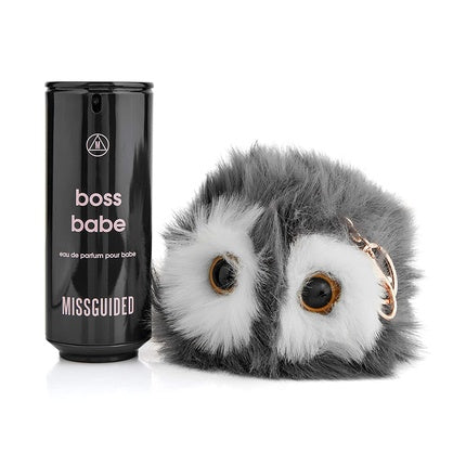Set Cadou Parfum Boss Babe, Missguided, 2 buc., 80ml + Cheiță Owlette