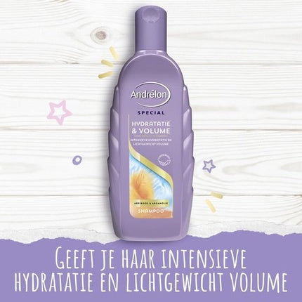 Șampon Andrélon Hydration & Volume, 524g, Lavandă