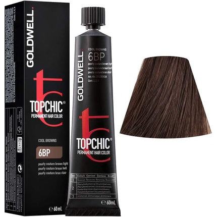 Vopsea de păr, Goldwell, Topchic, Pearly Brown, 60ml