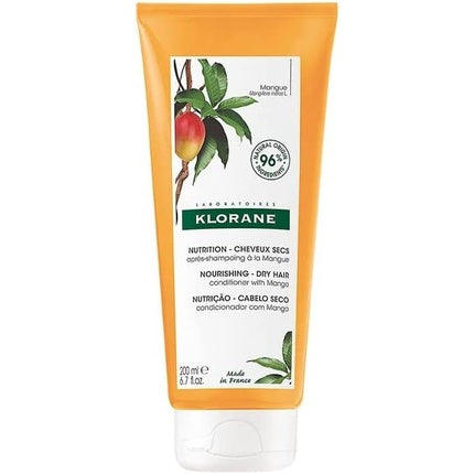 Condiționator Klorane cu extract de mango pentru păr uscat, 200ml