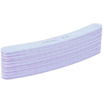 Set de 10 file pentru unghii, Bifull, Curve, 10 bucăți, negru/alb