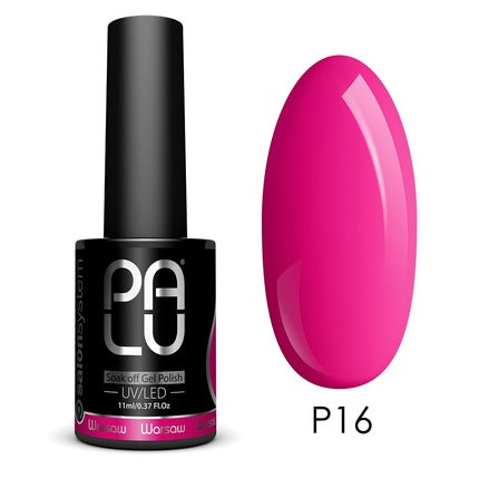 Palusoak Hybrid Gel Polish, P16, 11ml, culoare roz vibrant