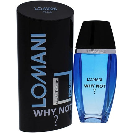Lomani Why Not By Lomani For Men, Parfum, EDT, albastru, 3.3 Oz