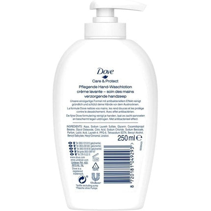 Săpun lichid Dove Care & Protect, 250ml, alb