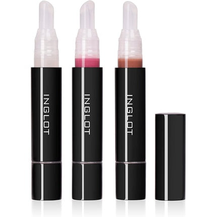 Ulei de buze Inglot High Gloss Lip Oil 01, transparent cu sclipici