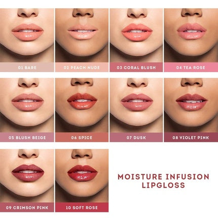 Lip Gloss Nude By Nature Tea Rose Roz