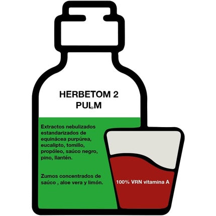 Sirop Bioserum Herbetom-2 Pulm, 500 ml, verde