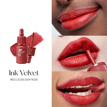 Peripera Ink Velvet Lip Tint - Pigmentație Ridicată, Longwear, Ușor
