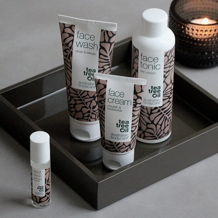 Set îngrijire față, Tea Tree Oil Australian, piele cu imperfecțiuni