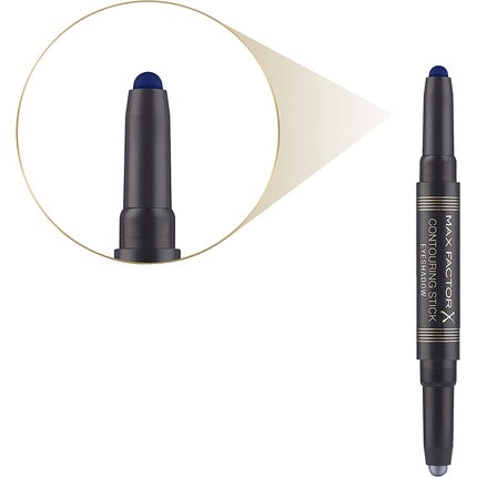 Fard ochi Max Factor, Stick 2 in 1, Silver Storm & Albastru