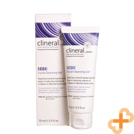 Gel curățare față, Ahava Clineral Sebo, 75 ml, alb