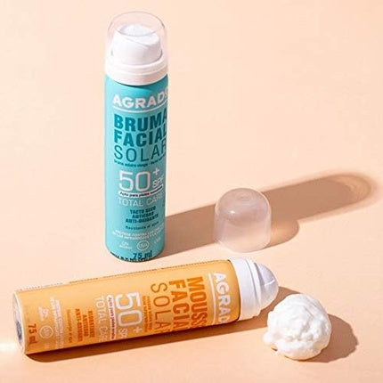 Mousse de plajă, Agrado, SPF 50, textură ușoară