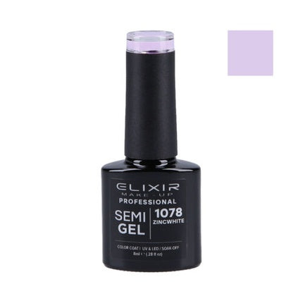 Lac de unghii, Elixir, Semipermanent, Lila, 8ml