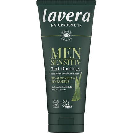 Gel de duș Lavera Men Sensitive, 3 în 1, pentru piele sensibilă, 226 g